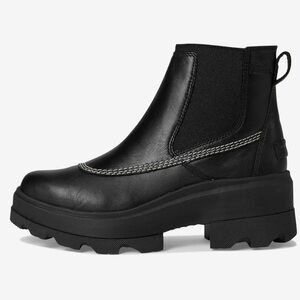 New-in-Box Sorel JOAN FRWD
Chelsea Water-Resistant Boots—Black/Bleached Ceramic